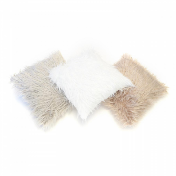 Perna TOUCH cu fir lung, alb, 45x45 cm