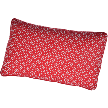 Perna decorativa Mosaik, bumbac 100%, rosu, 30 x 50 cm, dreptunghiulara, model geometric