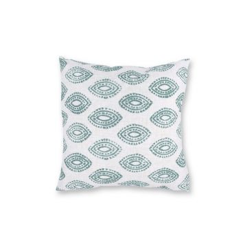 Perna, YST0396, 45x45 cm, Poliester, Alb/Verde