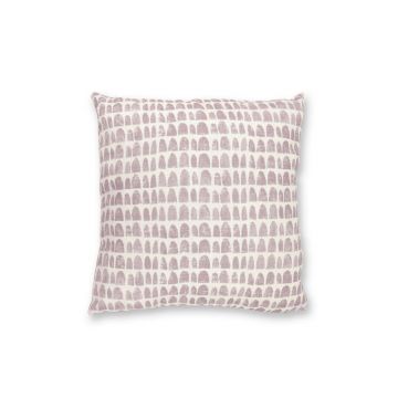 Perna, YST0399, 45x45 cm, Poliester, Alb/Roz