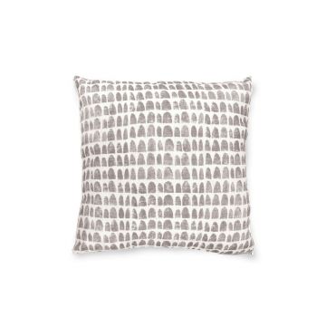 Perna, YST0405, 45x45 cm, Poliester, Alb/Gri