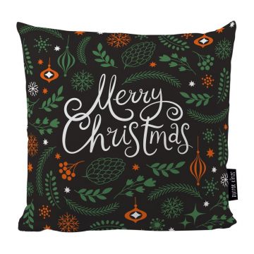 Pernă cu motive de Crăciun Butter Kings Very Merry, 45 x 45 cm