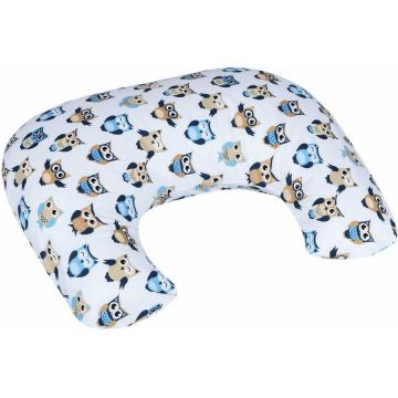 Infantilo Perna de alaptat Infantilo Rogal 140 cm bufnite,  Albastru