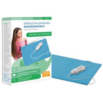 Perna cu incalzire electrica Sanity MediFlower, 40 x 30 cm, 3 trepte de incalzire