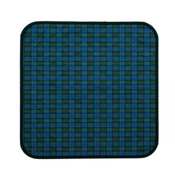 Perna protectie scaun Suprima Albastru-verde carouri 45 x 45 cm