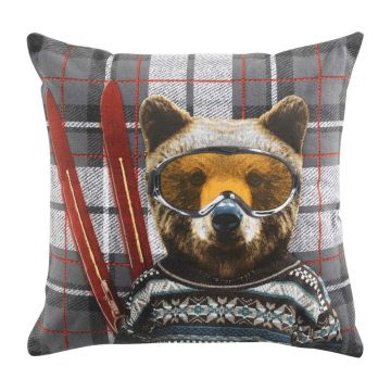 Pernă decorativă 40x40 cm Oursnow – douceur d'intérieur