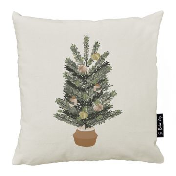 Față de pernă 45x45 cm cu model de Crăciun Festive Tree – Butter Kings