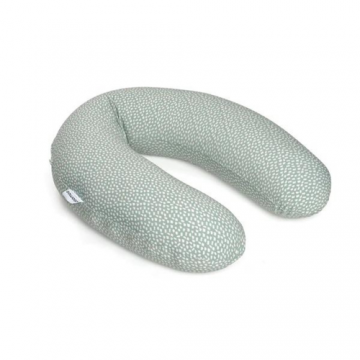 Perna mare Doomoo pentru gravide si bebelusi 3 in 1, bumbac organic Buddy Cloudy Kaki
