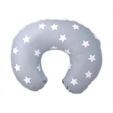 Perna multifunctionala Lorelli Happy, 140 cm, husa detasabila, Stars Blue Grey Mist