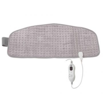 Centura de incalzire Adler 7437 pentru zona lombara, 100 W, 32x72 cm (Gri)