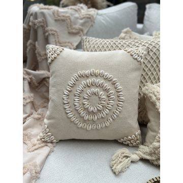 Față de pernă din bumbac 43x43 cm Seashells – Mioli Decor