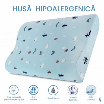 HUSA de schimb / Fata de perna - Perna pentru copii 24+ luni Albastra - Bumbac 100%