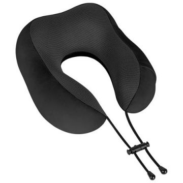 Perna calatorie Rebel Active RBA-5003-BK, Spuma cu memorie (Negru)
