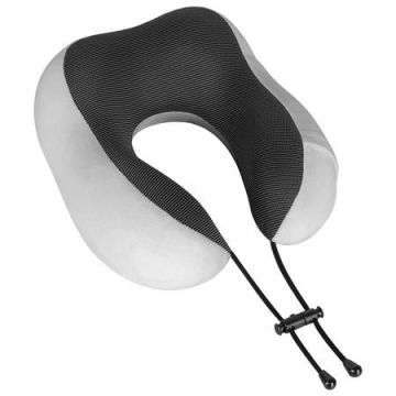 Perna calatorie Rebel Active RBA-5003-GR, Spuma cu memorie (Gri)