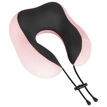 Perna calatorie Rebel Active RBA-5003-PK, Spuma cu memorie (Roz)