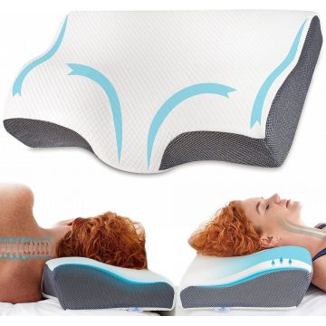 Perna de dormit anatomica si ortopedica cu suport cervical