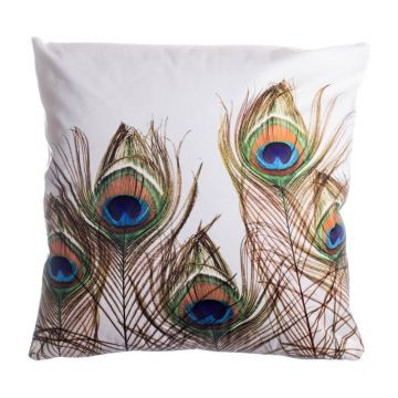 Pernă decorativă 45x45 cm Peacock Feathers – JAHU collections