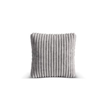 Perna decorativa, Martina-212, Micadoni Home, 65x65 cm, velur, gri deschis