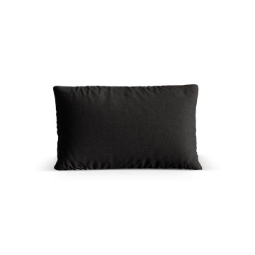 Perna decorativa, Nuria-215, Micadoni Home, 60x40x17 cm, tesatura structurata chenille, negru