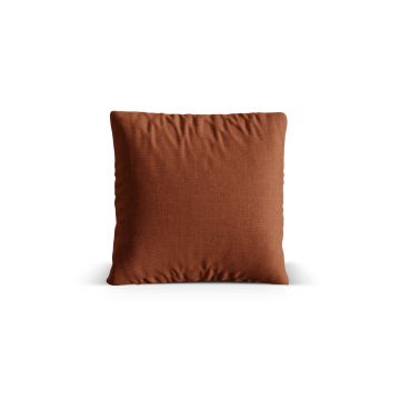 Perna decorativa, Nuria-215, Micadoni Home, 70x70 cm, tesatura structurata chenille, caramiziu
