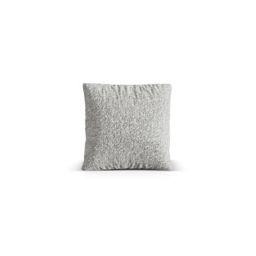 Perna decorativa, Nuria-260, Micadoni Home, 40x40 cm, tesatura boucle, argintiu