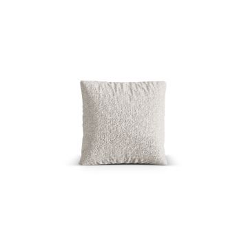 Perna decorativa, Nuria-260, Micadoni Home, 40x40 cm, tesatura boucle, gri bej melange