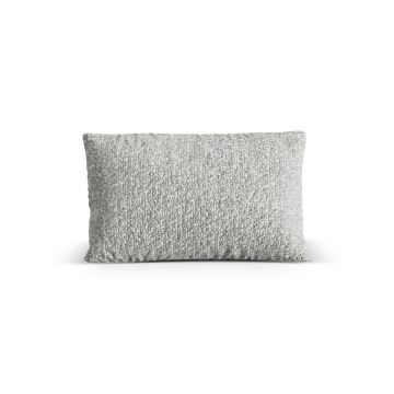 Perna decorativa, Nuria-260, Micadoni Home, 60x40x17 cm, tesatura boucle, argintiu