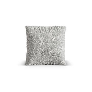 Perna decorativa, Nuria-260, Micadoni Home, 70x70 cm, tesatura boucle, argintiu