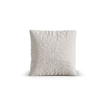 Perna decorativa, Nuria-260, Micadoni Home, 70x70 cm, tesatura boucle, gri bej melange