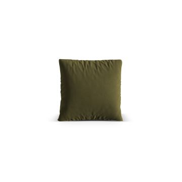 Perna decorativa, Nuria-88, Micadoni Home, 40x40 cm, catifea, verde moss melange