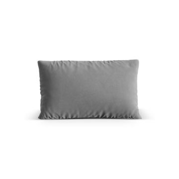 Perna decorativa, Nuria-88, Micadoni Home, 60x40x17 cm, catifea, gri