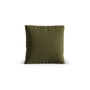 Perna decorativa, Nuria-88, Micadoni Home, 70x70 cm, catifea, verde moss melange