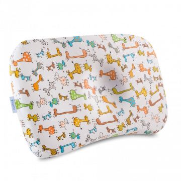 Perna ortopedica Baby pentru nou nascuti 8-24 luni | Multicolora cu animalute | impotriva plagiocefaliei