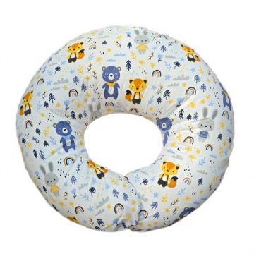 Perna pentru alaptare Appekids Forest, 100% Bumbac, 60X60 cm