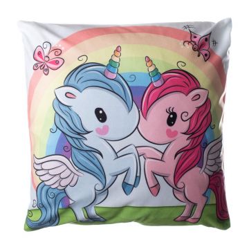 Pernă pentru copii 45x45 cm Unicorn – JAHU collections