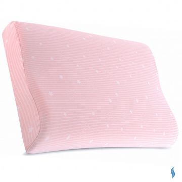 Perna pentru copii Toddler - Pattern Roz 24+ luni Hipoalergenica, din spuma cu memorie