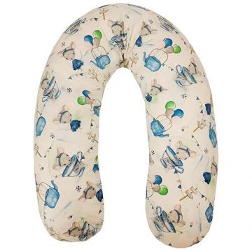 Perna pentru gravida Appekids Mouse, Fibre din silicon, 180 cm