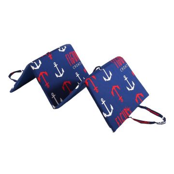 Pernă pentru scaun de grădină roșie/albastră pentru șezlong 49x137 cm Anchors – B.E.S.