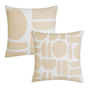 Perne decorative 2 buc. din material bouclé 45x45 cm Mid Century – Casa Selección