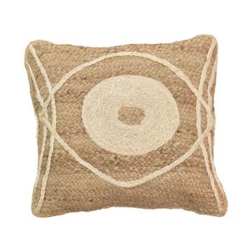 Pernuta decorativa ratan Foliens Boho Pako World Natural 45x45x2.5 cm