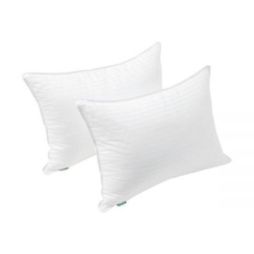 Set de 2 Perne,  model dungi, delicate, calitate premium, hipoalergenice, confortabile, volum ajustabil, pentru sustinerea gatului, lavabile, 51 x 66 cm, Alb