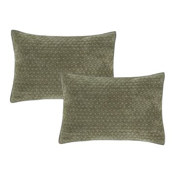 Fețe de pernă 2 buc. 50x75 cm Attica Velvet Embroidered – Bianca