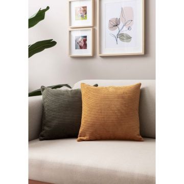 Fețe de pernă 2 buc. din catifea reiată 43x43 cm – Mioli Decor