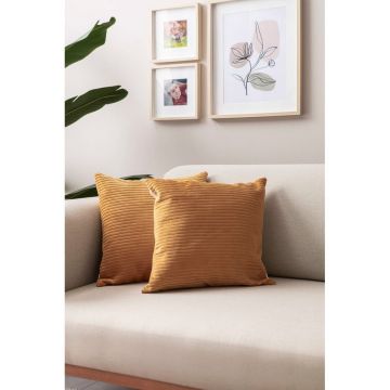 Fețe de pernă 2 buc. din catifea reiată 43x43 cm – Mioli Decor