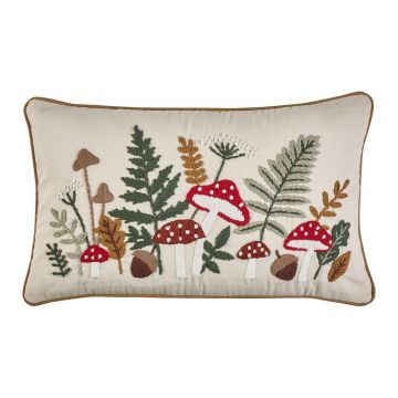 Pernă decorativă din bumbac 30x50 cm Embroidery Woodland – Catherine Lansfield