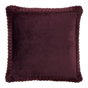Pernă decorativă din micropluș/cocolino 55x55 cm Velvet and Faux Fur – Catherine Lansfield