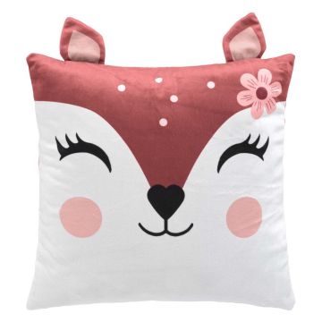 Pernă pentru copii din catifea 40x40 cm Bichette – douceur d'intérieur