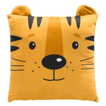 Pernă pentru copii din catifea 40x40 cm Tigry – douceur d'intérieur