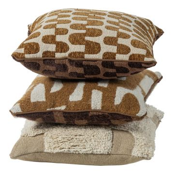 Perne decorative 3 buc. din janilie 45x45 cm Fayden – WOOOD