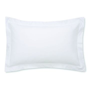 Față de pernă din bumbac satinat Bianca Luxury, 50 x 75 cm, alb